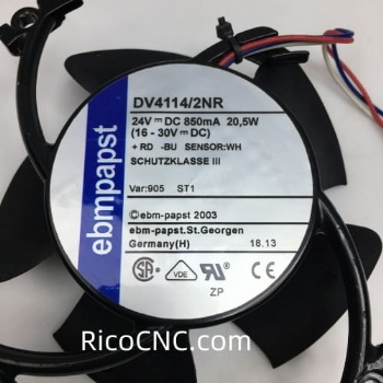 Ventilador de refrigeración DV4114/2NR de ebmpapst 24V 20.5W Ventilador diagonal